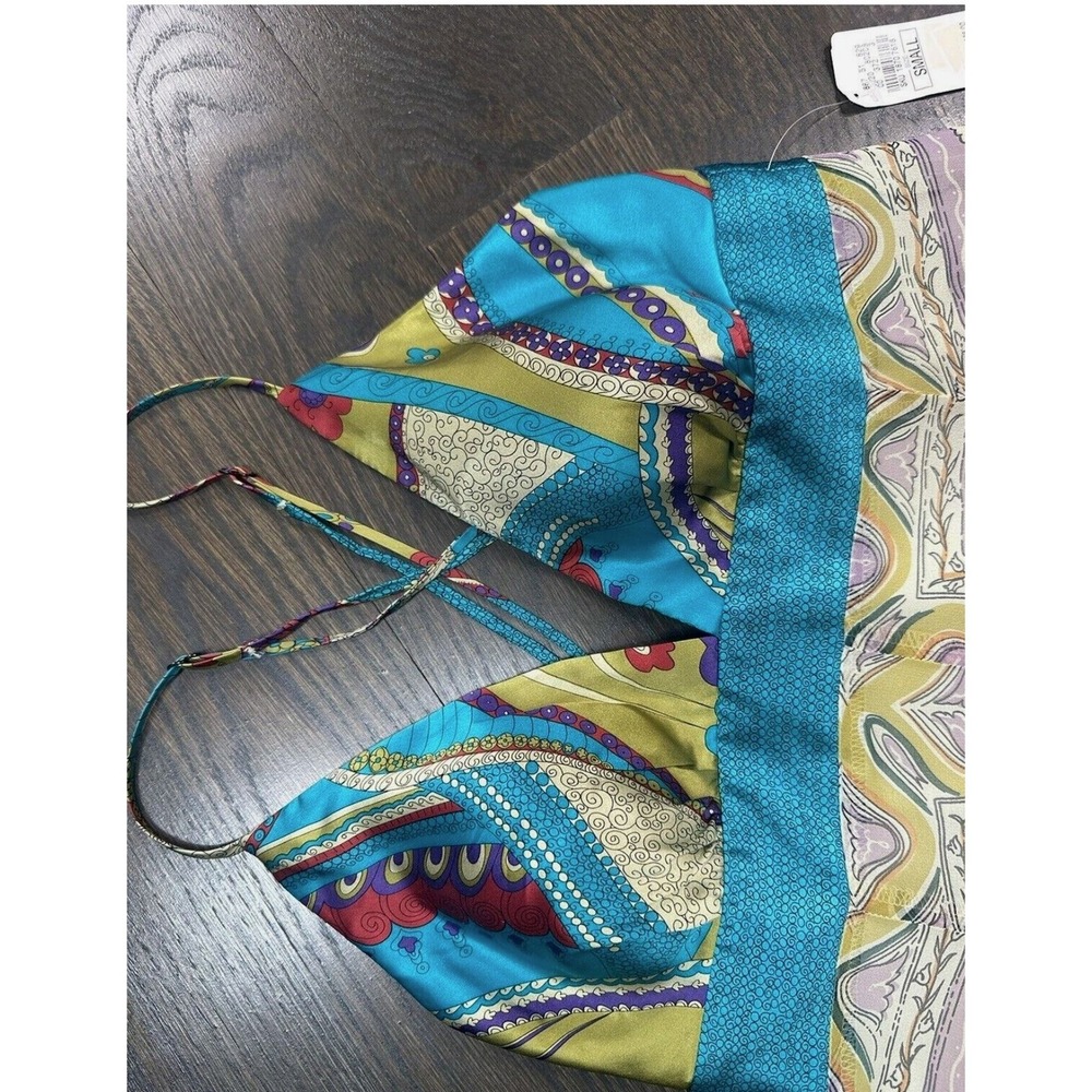 NWT~ SINGLE Brand Dress Silk Chiffon Boho Fairy Y2K Empire Art Eclectic S XS - Picture 11 of 11